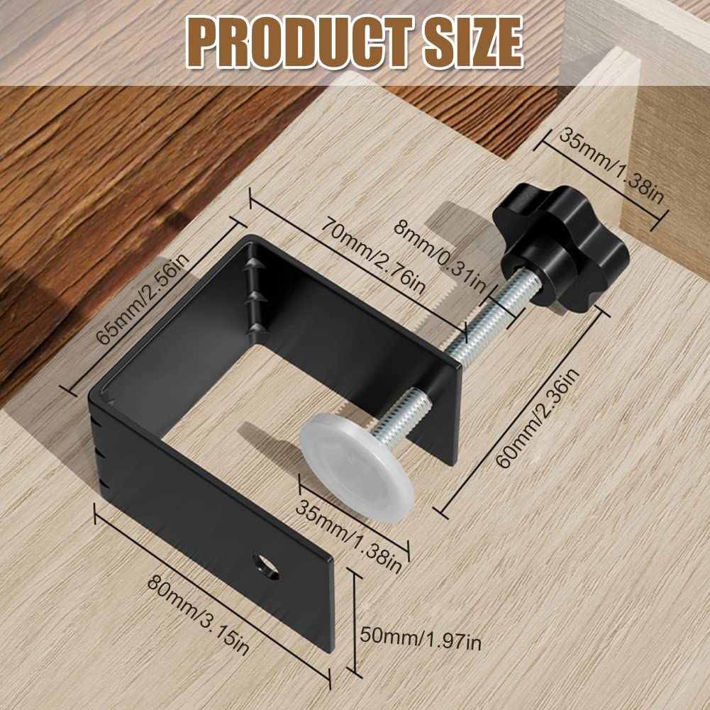2 pcs Cabinet Hardware Jig Drawer Front Installation Clamps Cabinet Door view 2