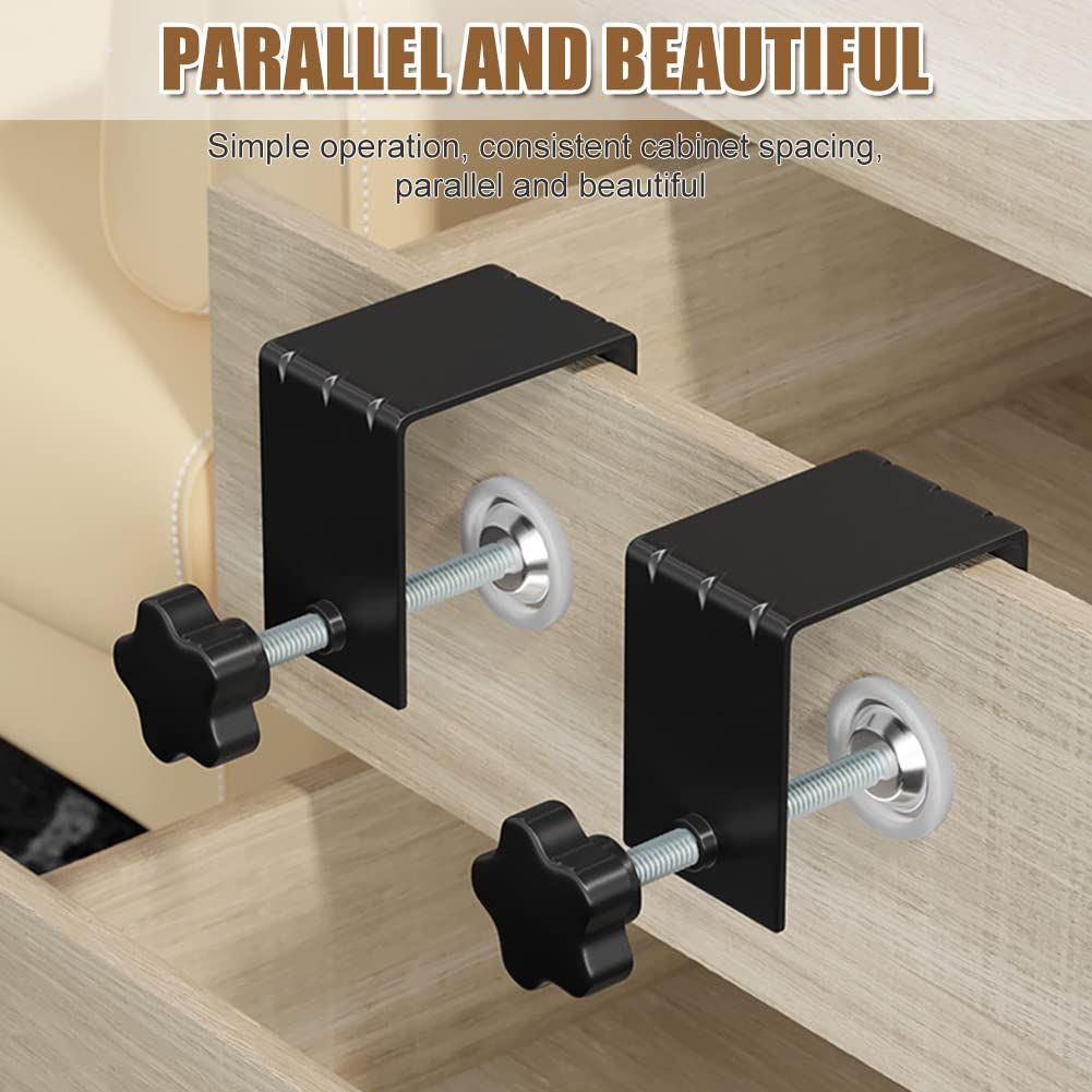 2 pcs Cabinet Hardware Jig Drawer Front Installation Clamps Cabinet Door view 5
