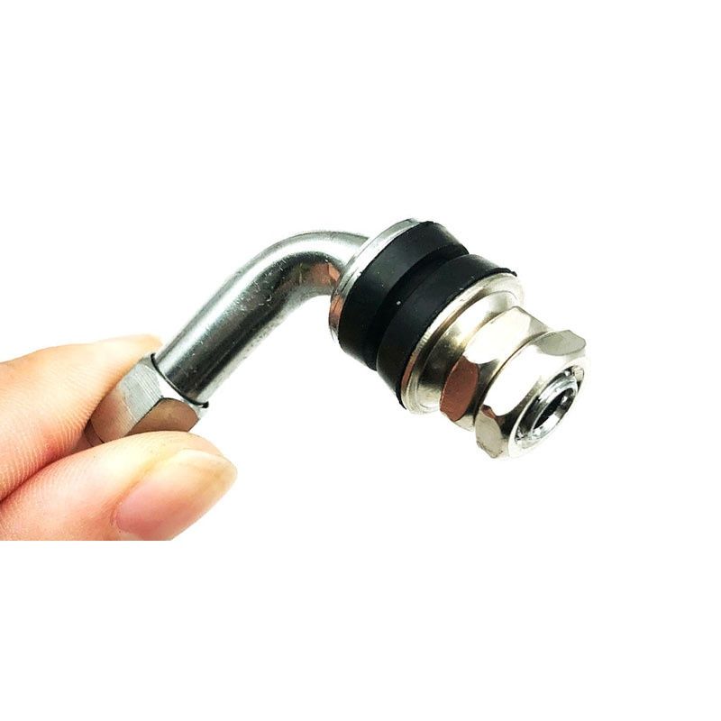 4Pcs Tyre Valve Stem, 90 Degree Angled Bolt-in Valve Stems for Car Motorcycle view 5