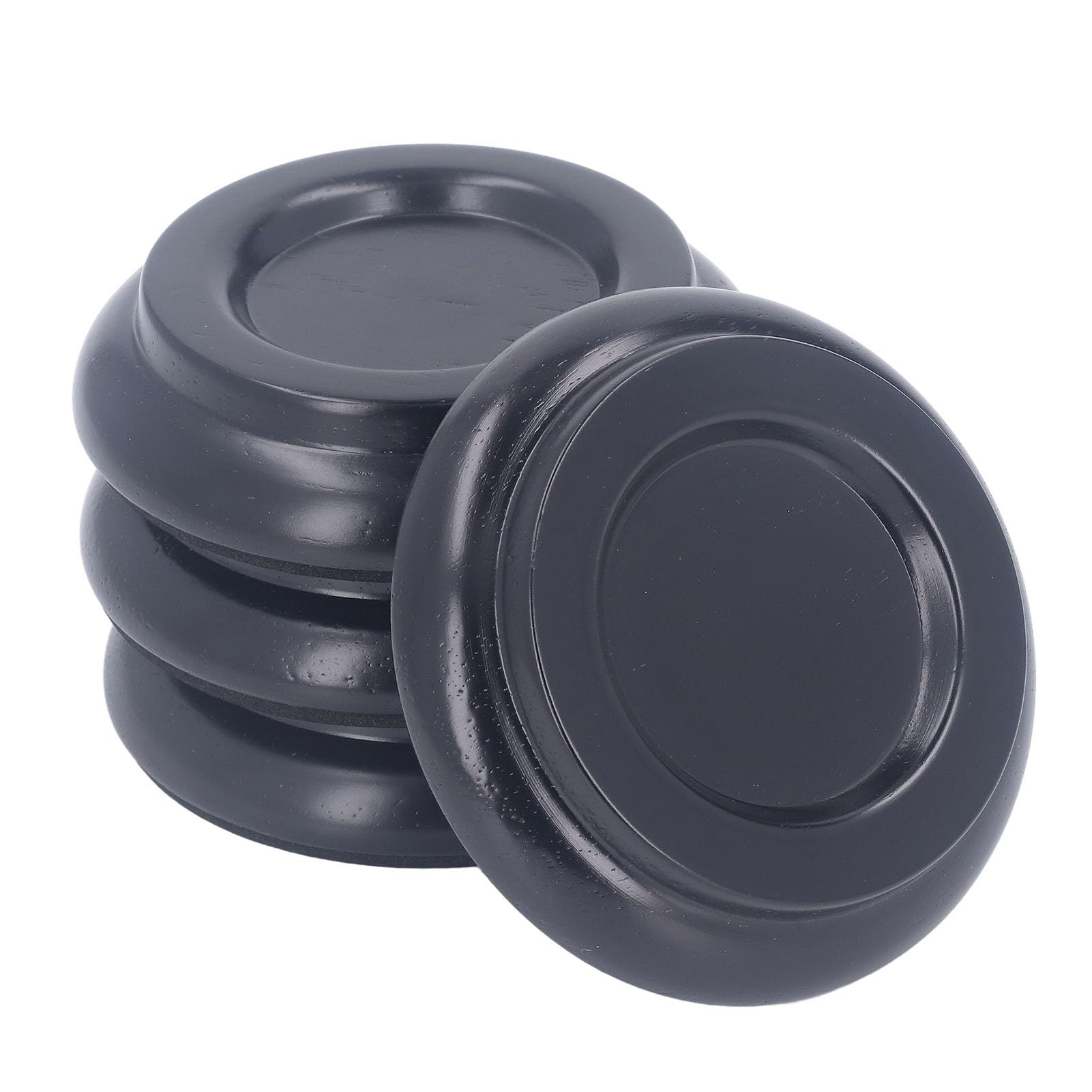4PCS Beechwood Piano Caster Cups view 3