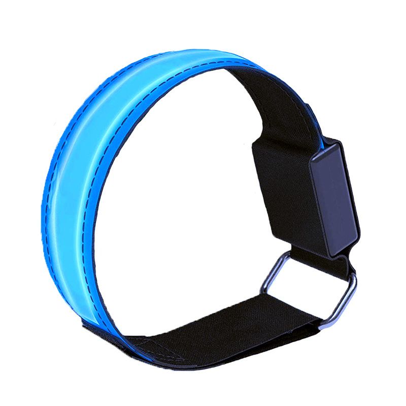 LED Armband, 4 Pack Reflective Strips Light Up Arm Bands, Safety Flashing