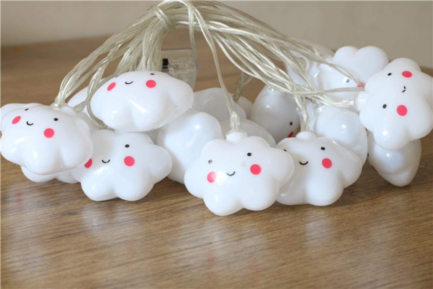 Baby Kids Cute Cloud with Face Shape Lamp Room Light Corridor Decor Small view 5