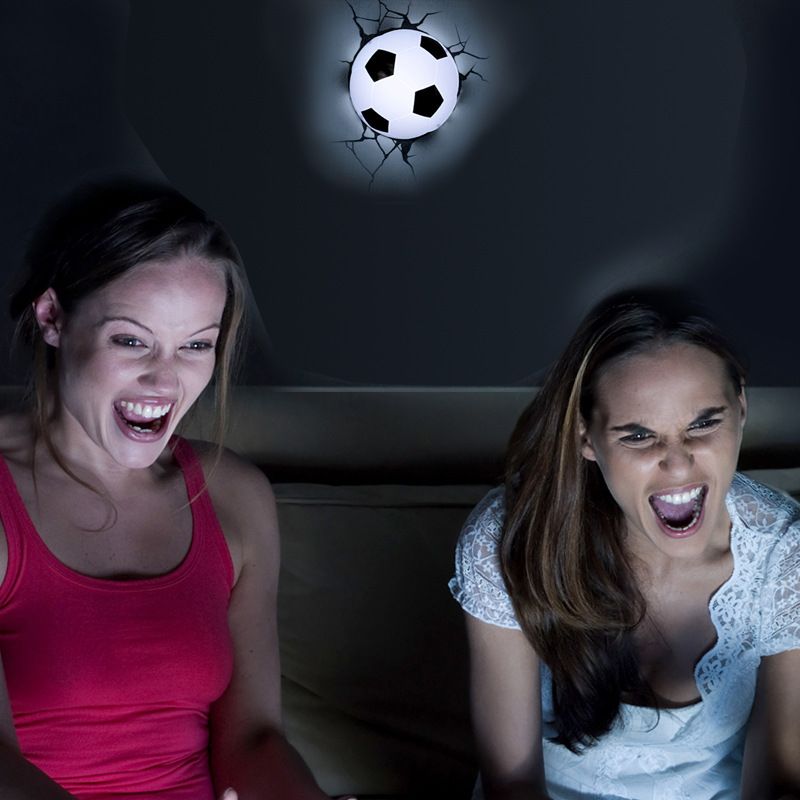Sports Soccer Ball 3D Deco Light for Boys Kids Room Children Bedroom Amusement view 4