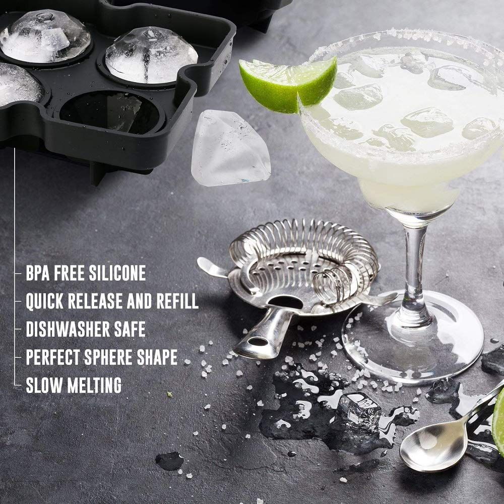 Flexible Silicone Ice Cube Mold Tray view 2