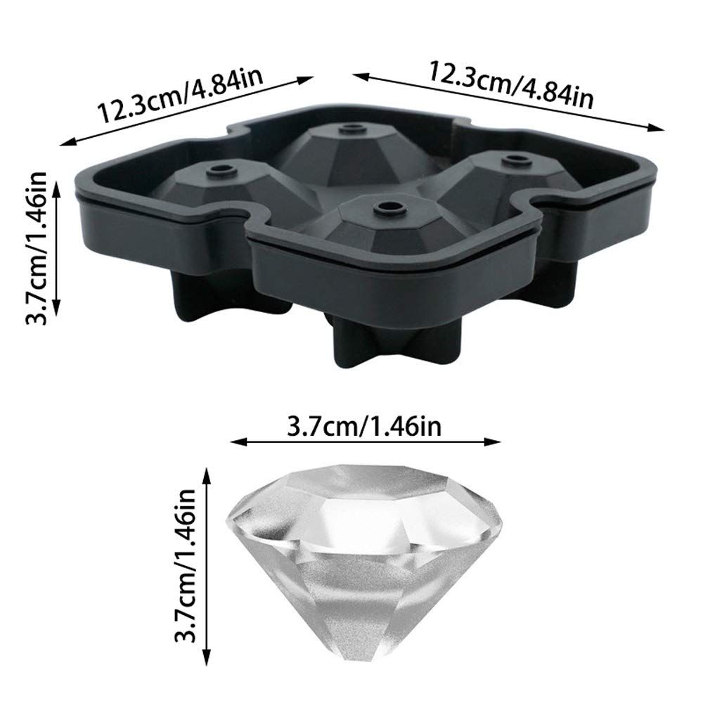 Flexible Silicone Ice Cube Mold Tray view 4