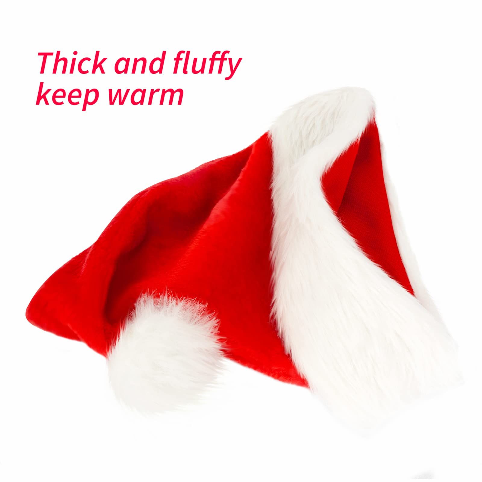 Santa Hat, Christmas Hat Holiday for Adults Unisex Velvet Comfort Extra view 3