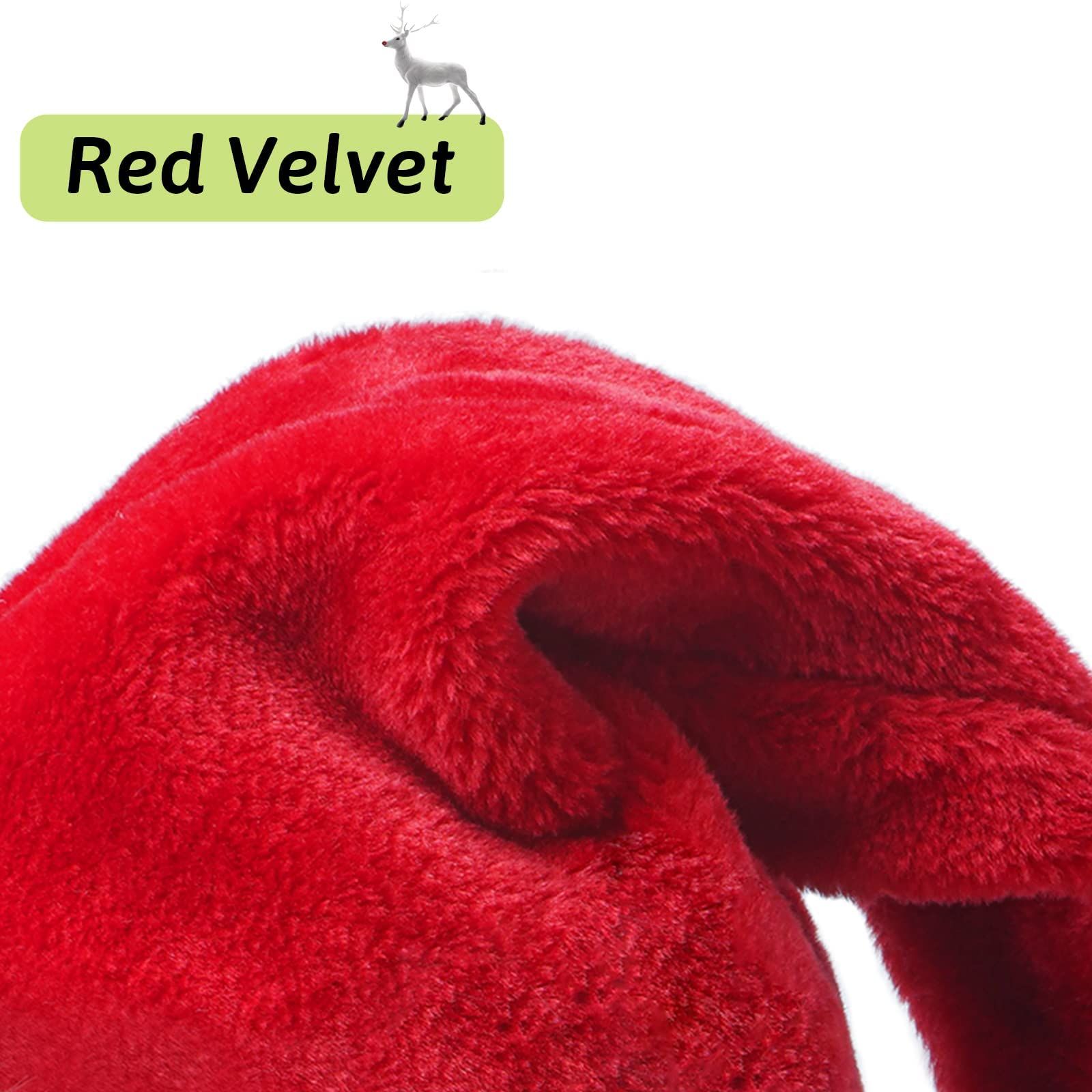 Santa Hat, Christmas Hat Holiday for Adults Unisex Velvet Comfort Extra view 4