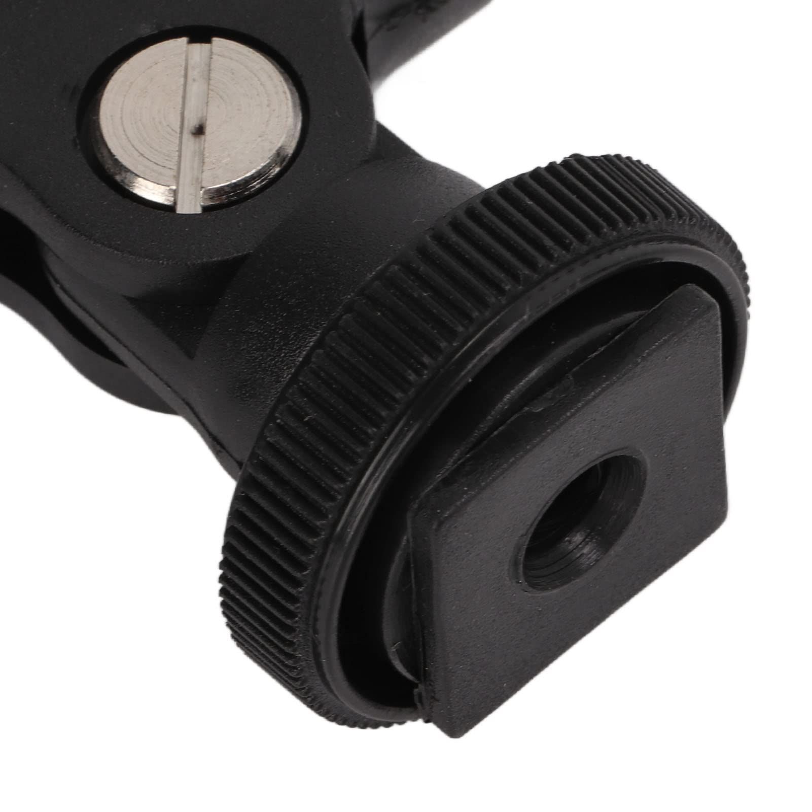 Microphone clip, DSLR camera, hot shoe clip, microphone opening clip view 3