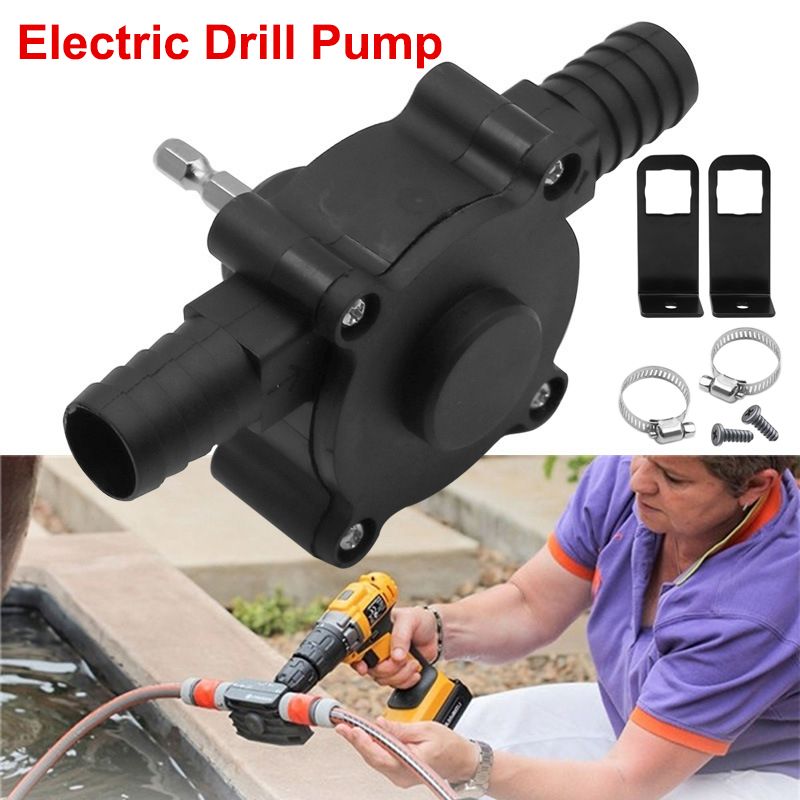 Small electric drill pump view 2