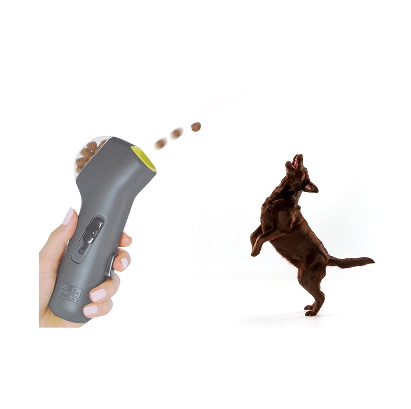 Pet therapy launcher, dog food catapult, dog food, puppy snacks shooter