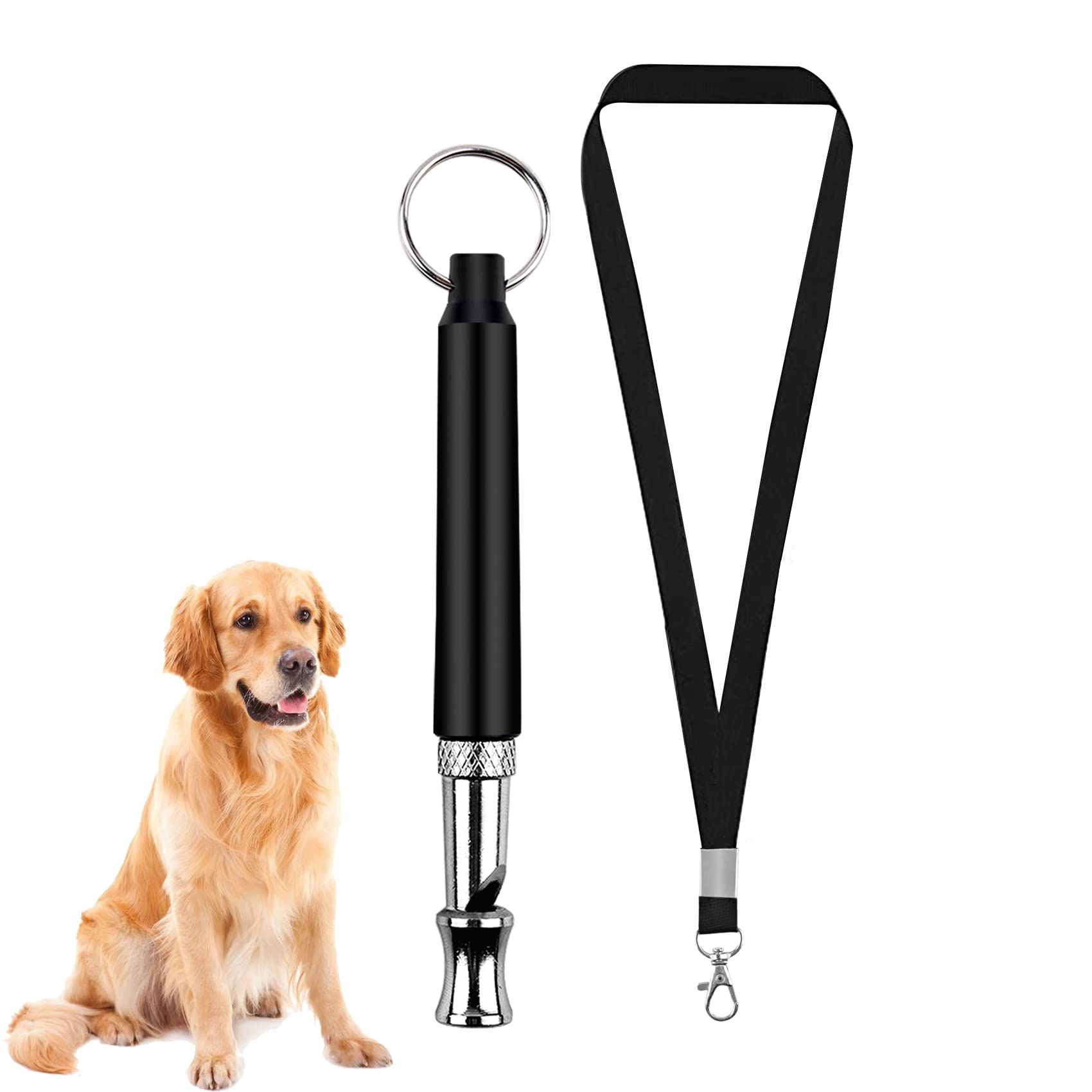 Adjustable ultrasonic silent dog whistle with lanyard view 2