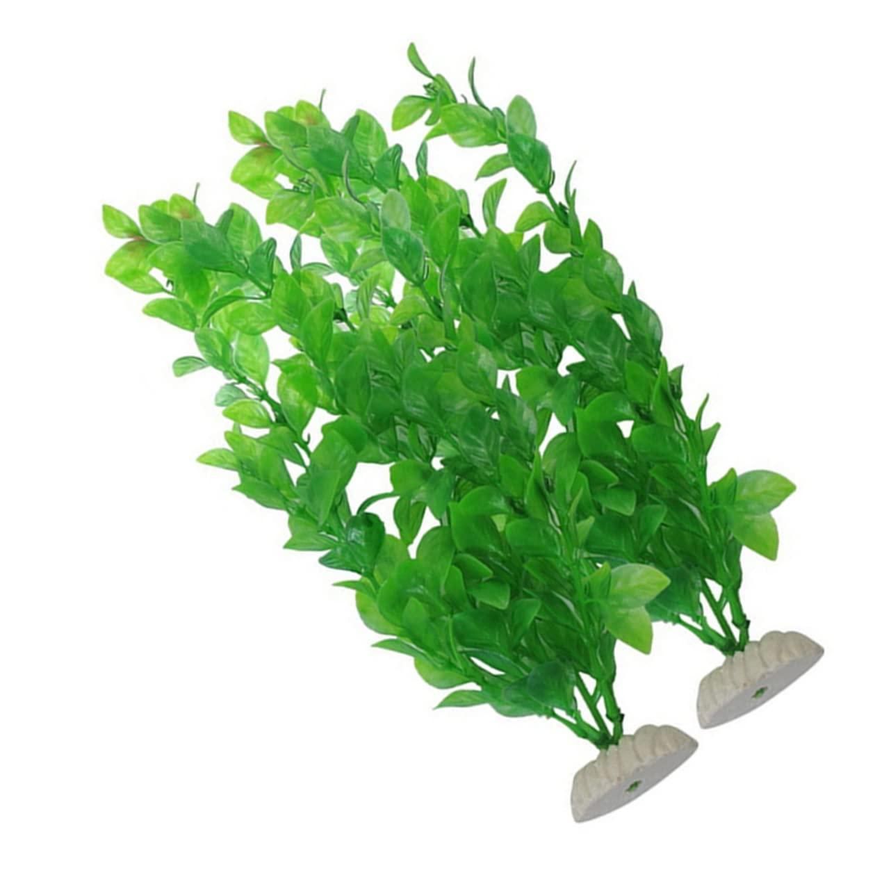 Large Aquarium Plants Plastic 8nch Artificial Green Seaweed Water Plants Fish view 4