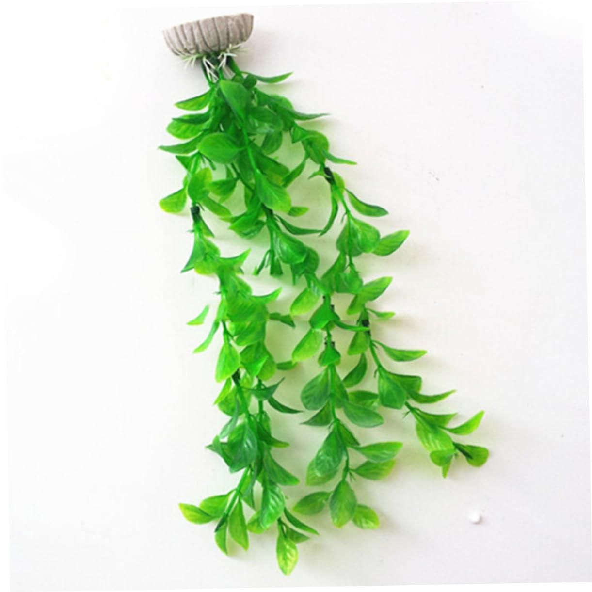 Large Aquarium Plants Plastic 8nch Artificial Green Seaweed Water Plants Fish view 5