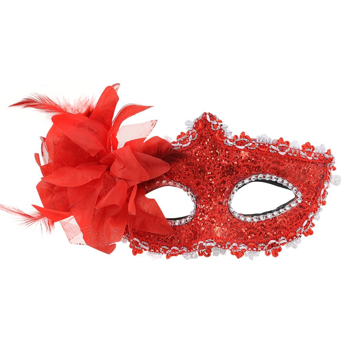 Masquerade Mask Women Venetian Mask with Flower Lace Masquerade for Halloween