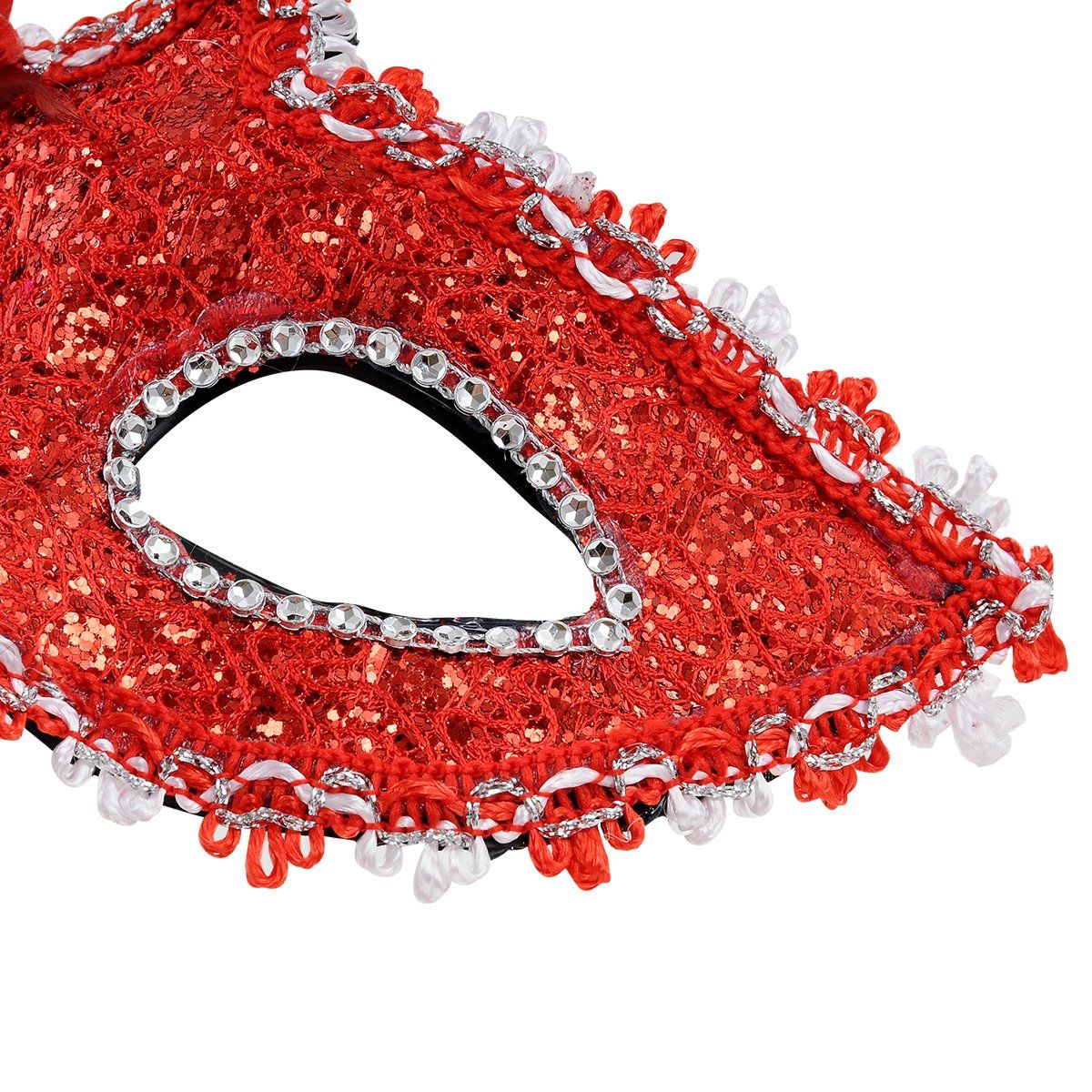 Masquerade Mask Women Venetian Mask with Flower Lace Masquerade for Halloween view 2