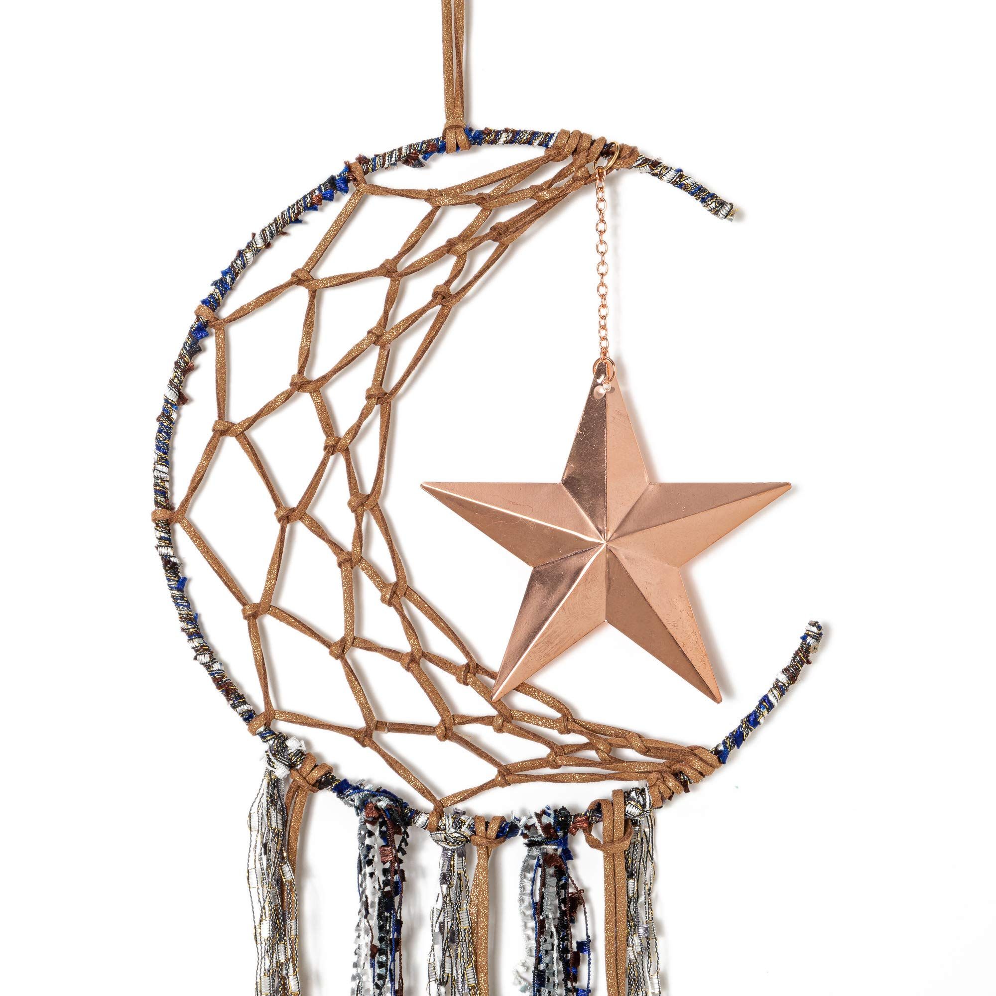 Dream Catchers Moon Dreamcatcher Kits Decoration White Star Decor Home Wedding view 5