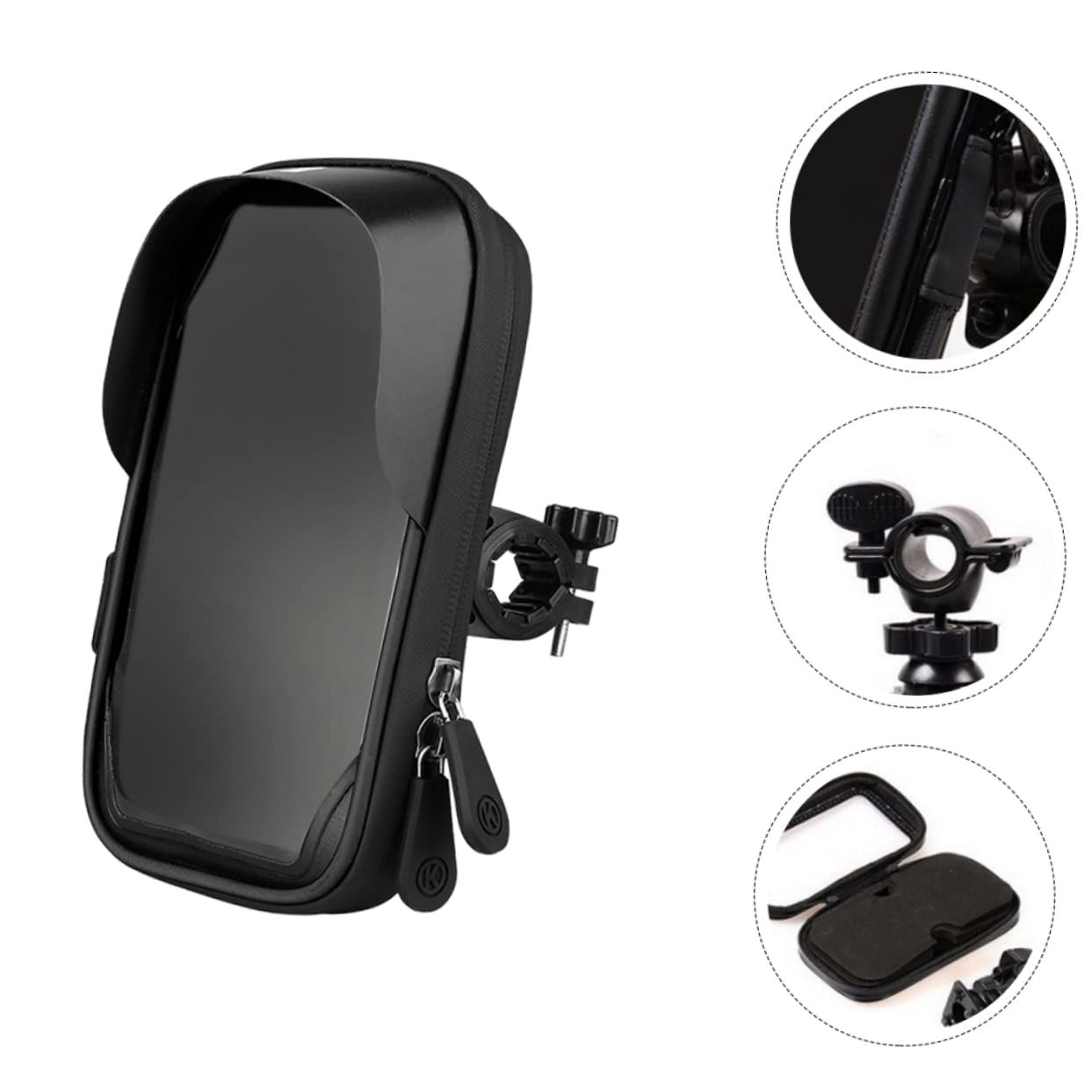 Touch screen phone holder for convenient bicycle phone holder