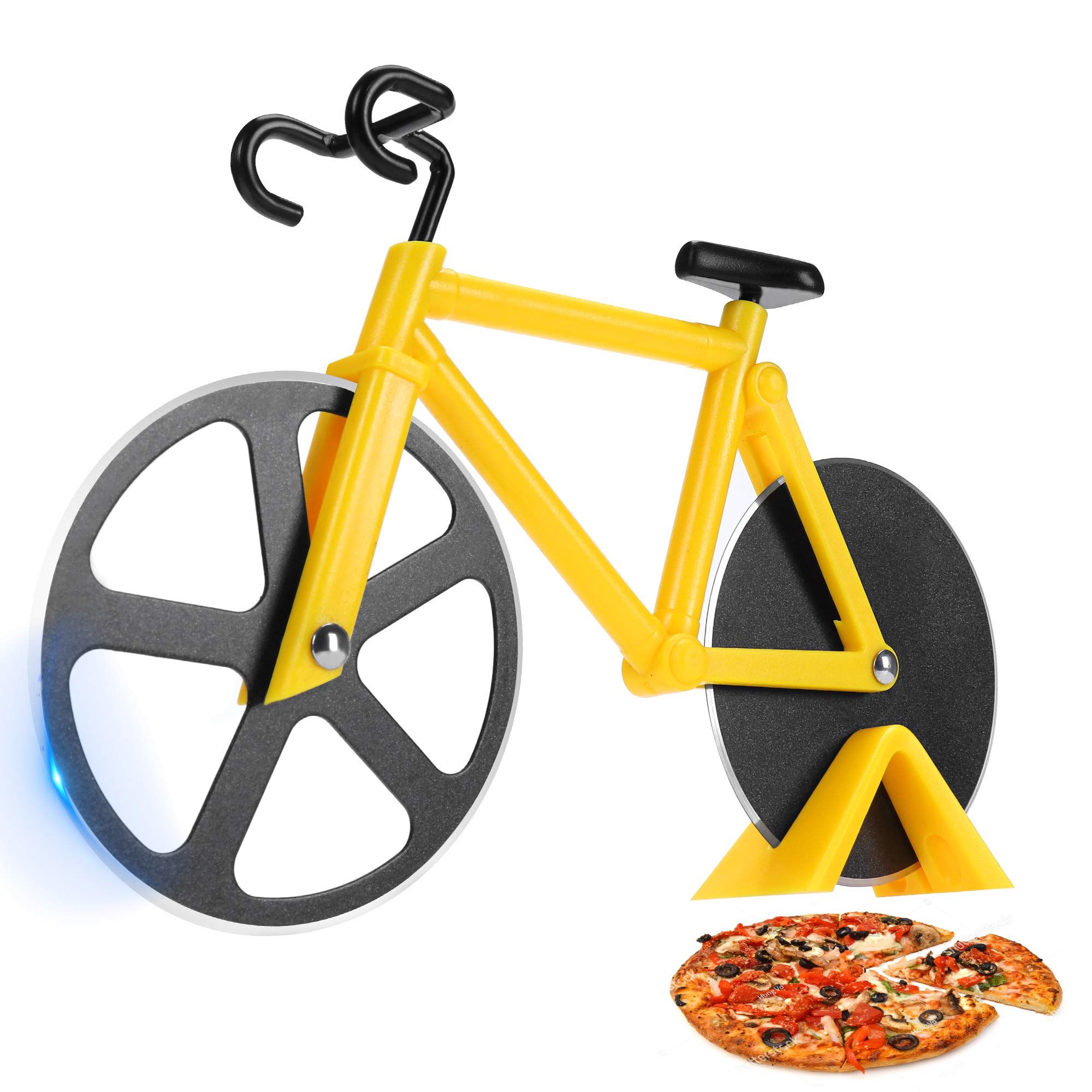 Bicycle pizza knife wheel