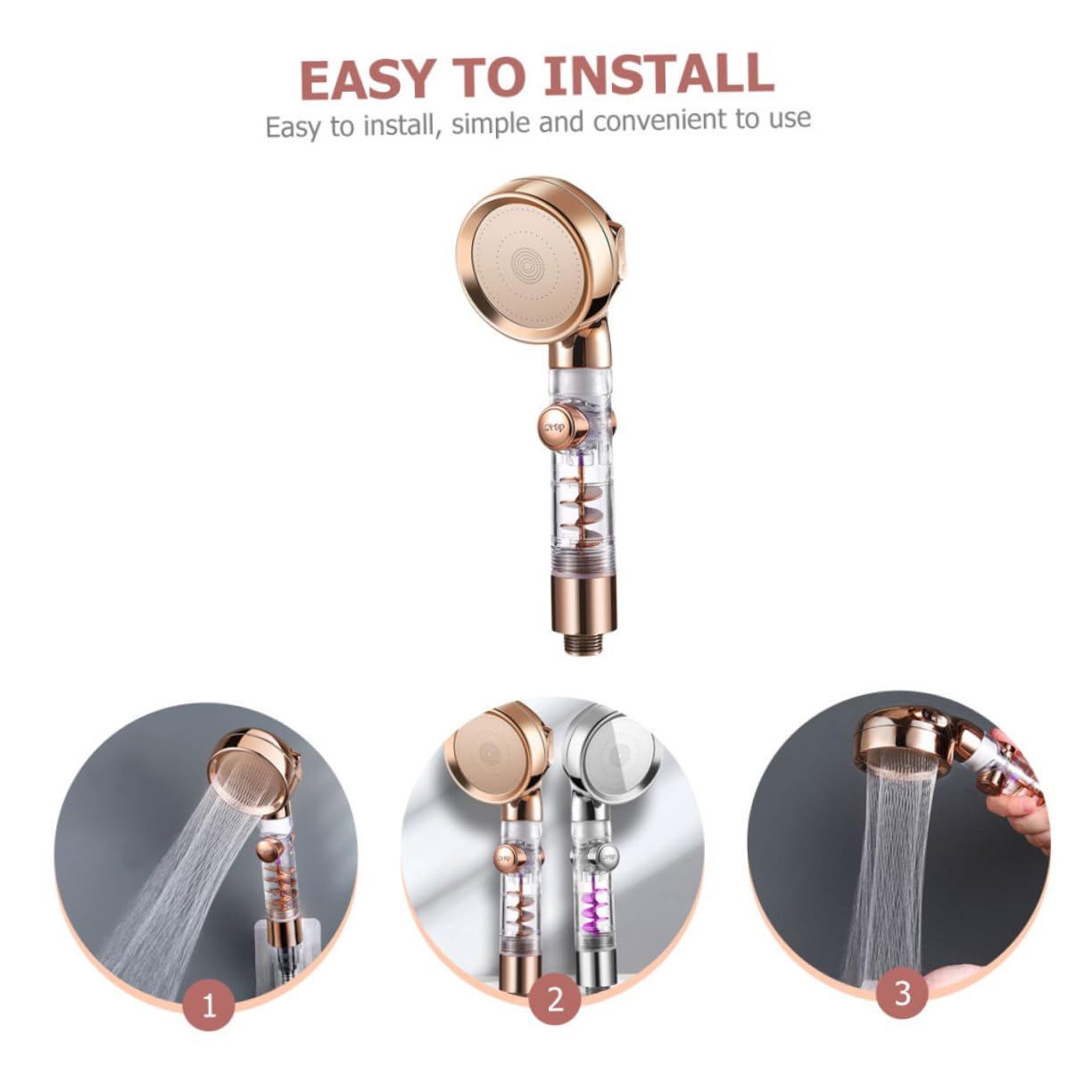 Handheld Power Shower Head view 2