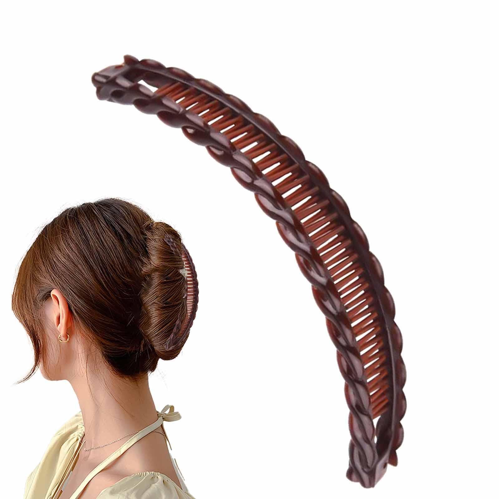 Banana clip, fish clip, vintage curling iron, comb tool for thick curly hair view 5