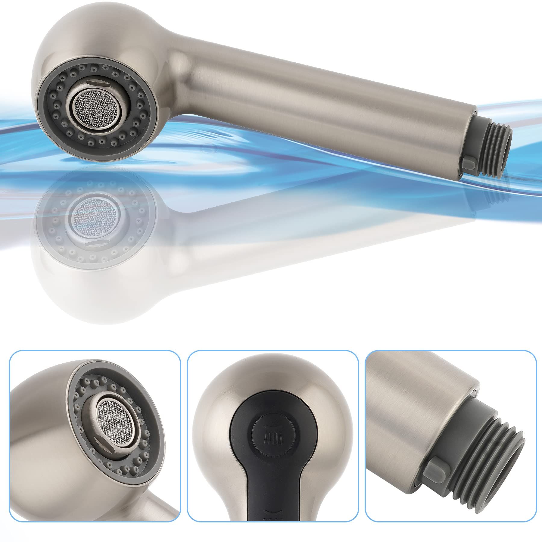 Kitchen pull-out faucet nozzle shower accessories pull-out head dishwashing view 2
