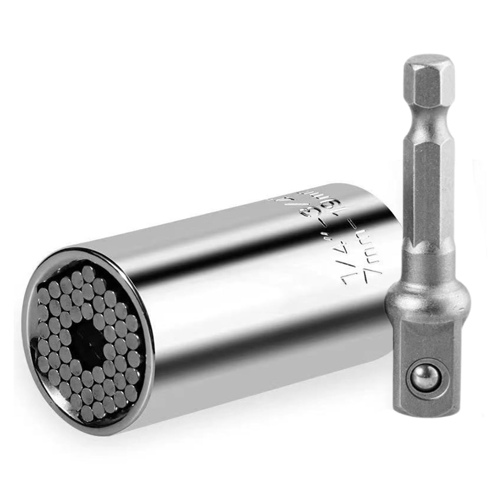 Universal Socket Tool, Tools for Men with Power Drill Adapter 1/4"-3/4" 2Pc
