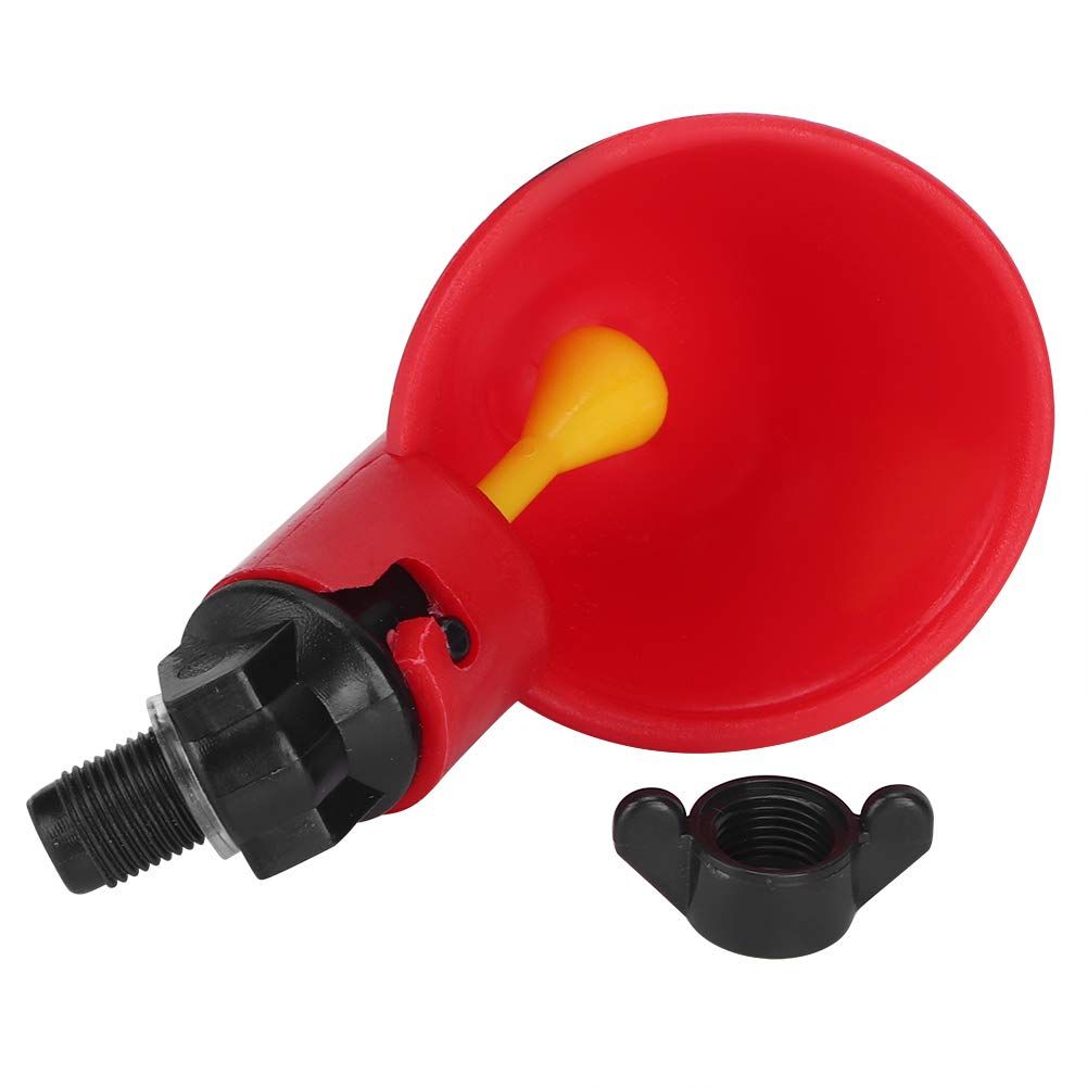 Chicken Drinker, Livestock Automatic Red Water Bowl Quail Chicken Drinking Cup view 2