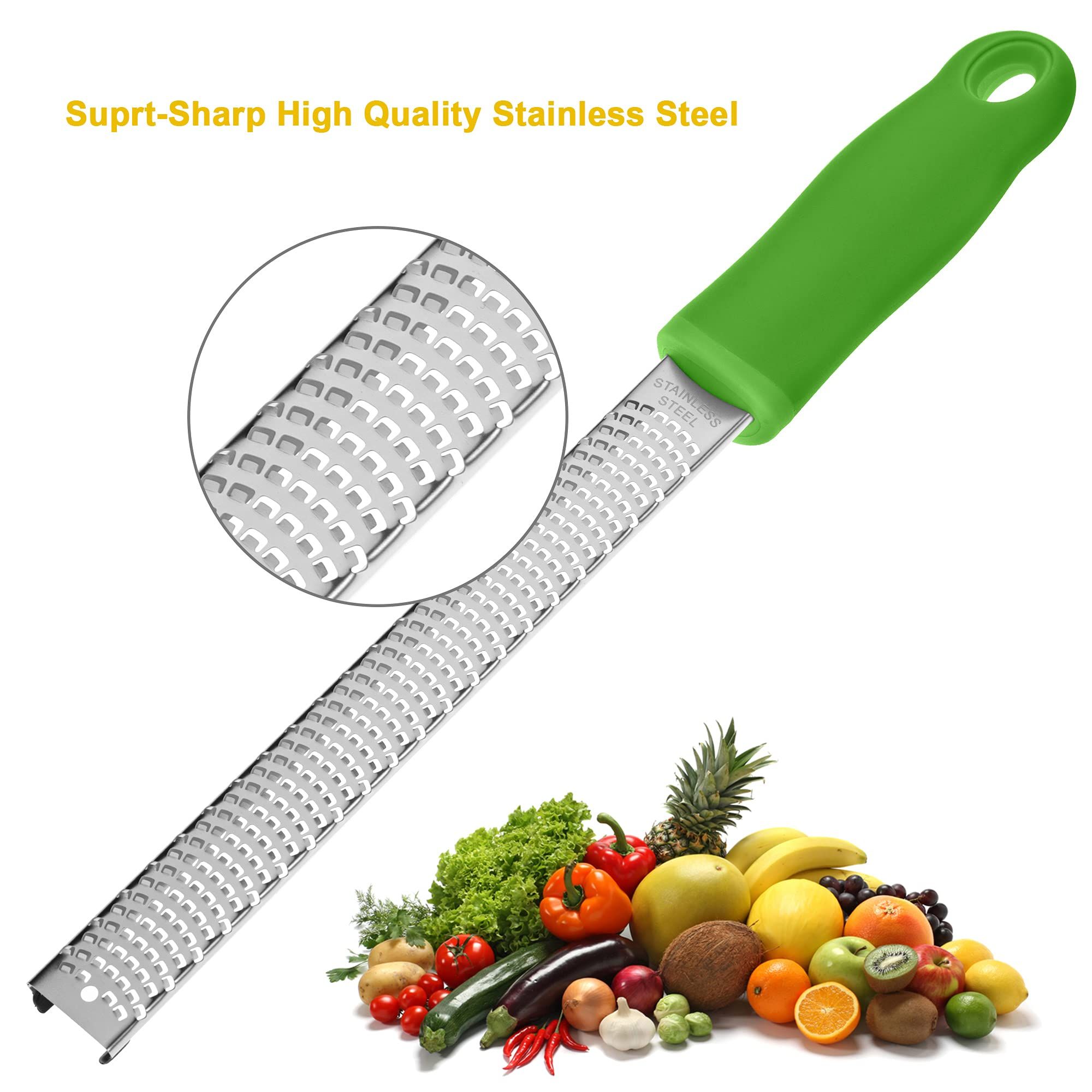 Lemon Cheese Grater for Kitchen Stainless Steel view 2