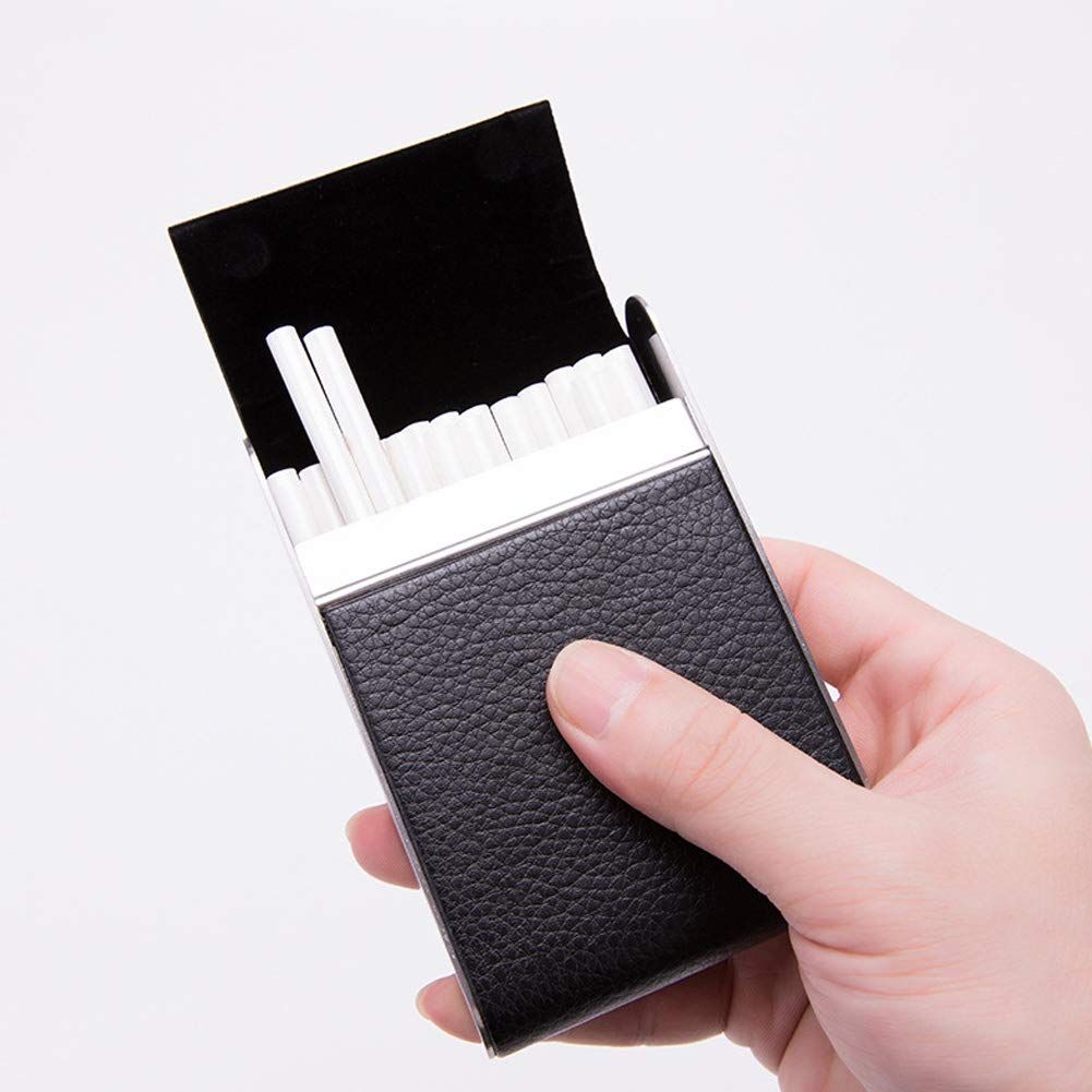 Extra Slim Cigarette Case Leather Cigarette Case Cigarette Smoke Holder view 2