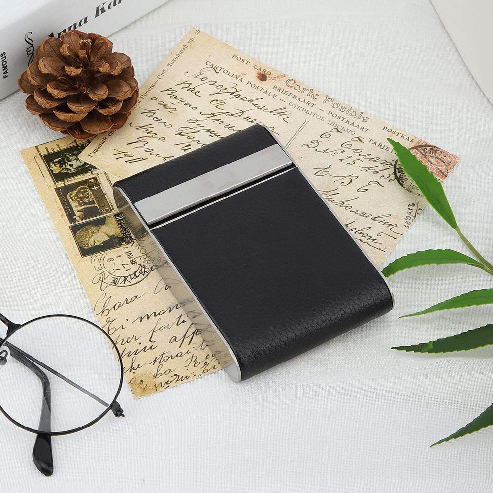 Extra Slim Cigarette Case Leather Cigarette Case Cigarette Smoke Holder view 3