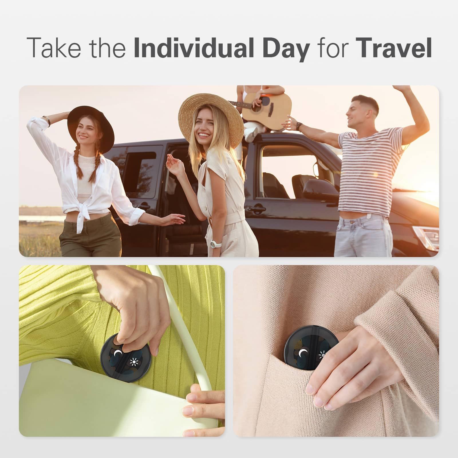 2 Times a Day, Travel Medicine Pill Organizer, Weekly AM PM Pill Box, Large view 4