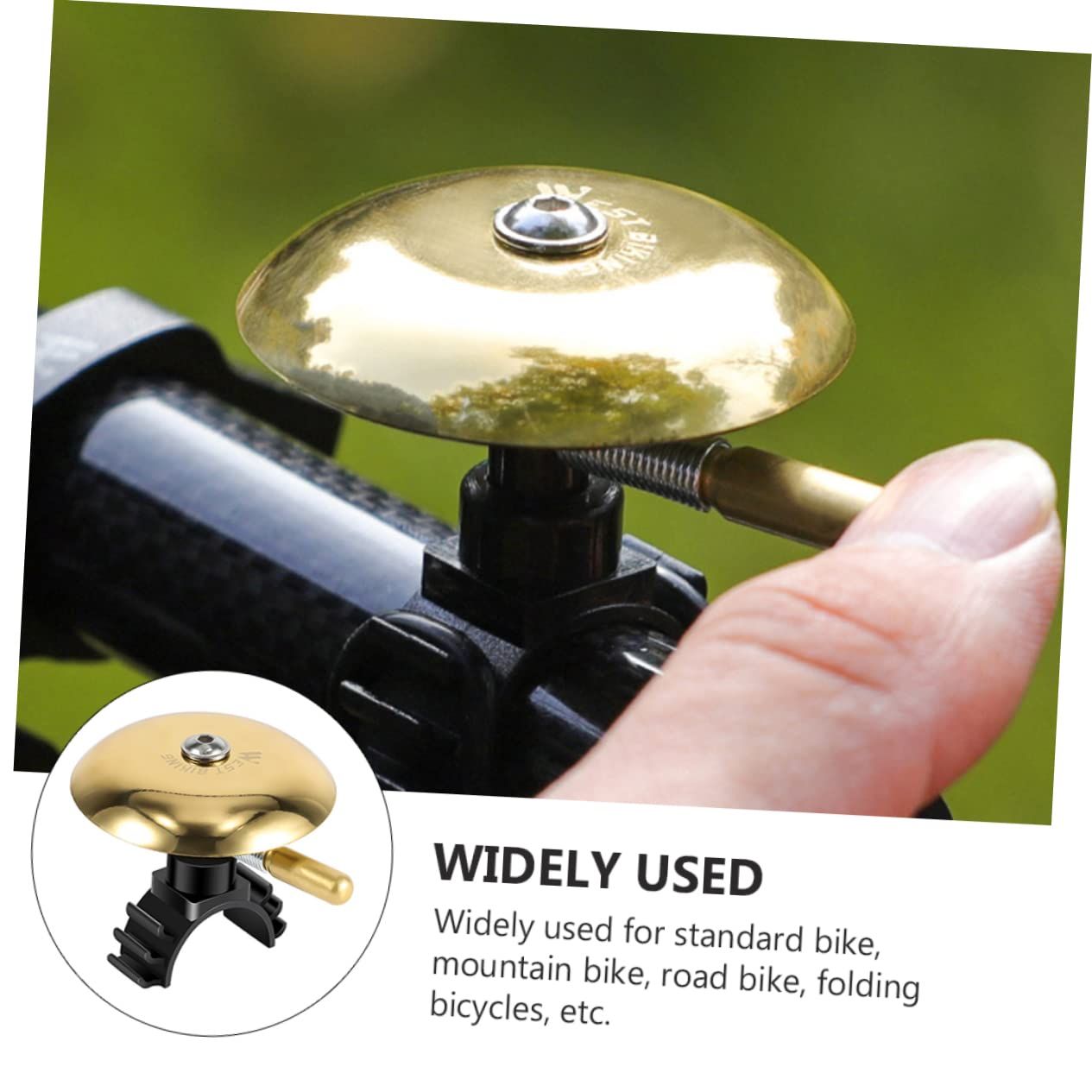 Bicycle Zhongshan Road Dead Speed Retro Bell Horn Riding Accessories Copper Bell view 4