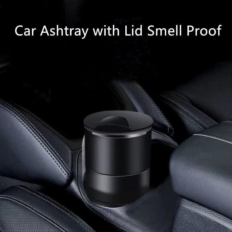 Portable Car Ash Tray With Lid Smell Proof view 3