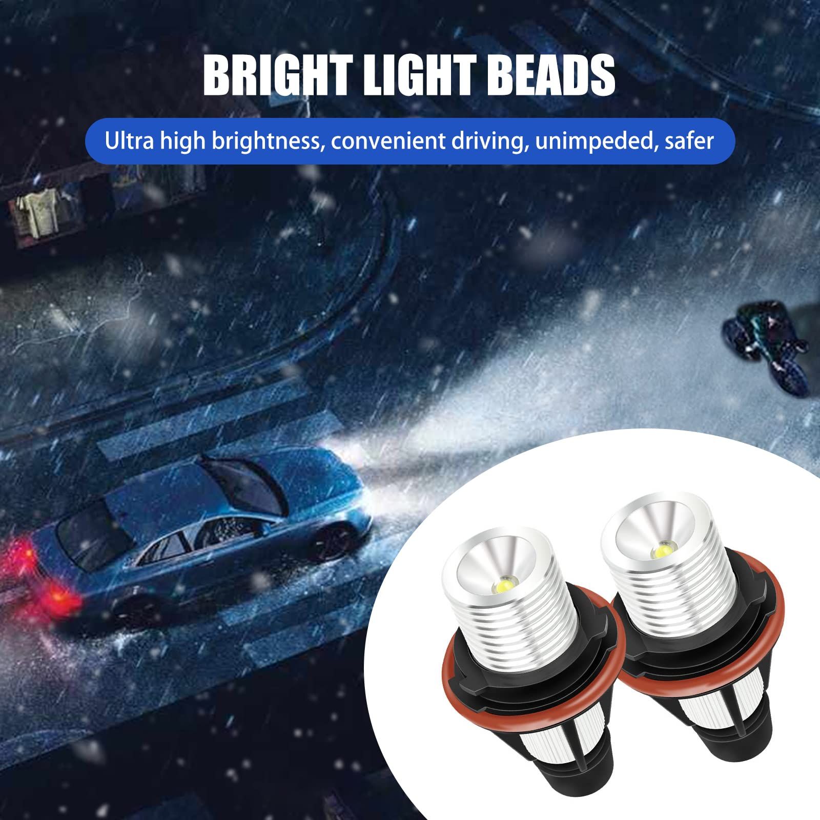 2 pcs Car Angel Eyes Marker Lights Bulbs view 5