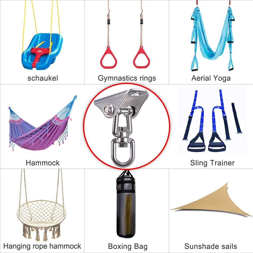 Hammock Hanging Kit - 1200 LB Capacity Heavy Duty 360掳 Rotating view 2