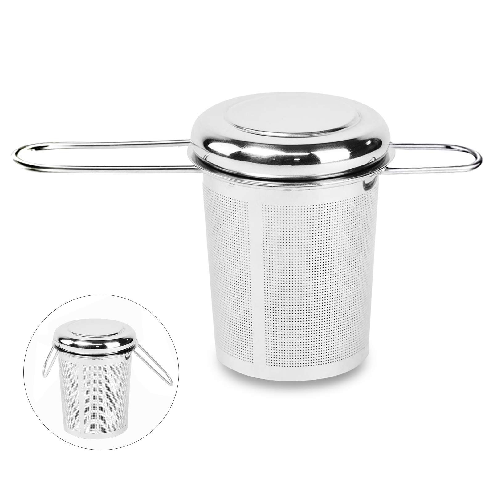 Tea Infuser,Stainless Steel Tea Steeper Fine Mesh Filters, Large Capacity Tea