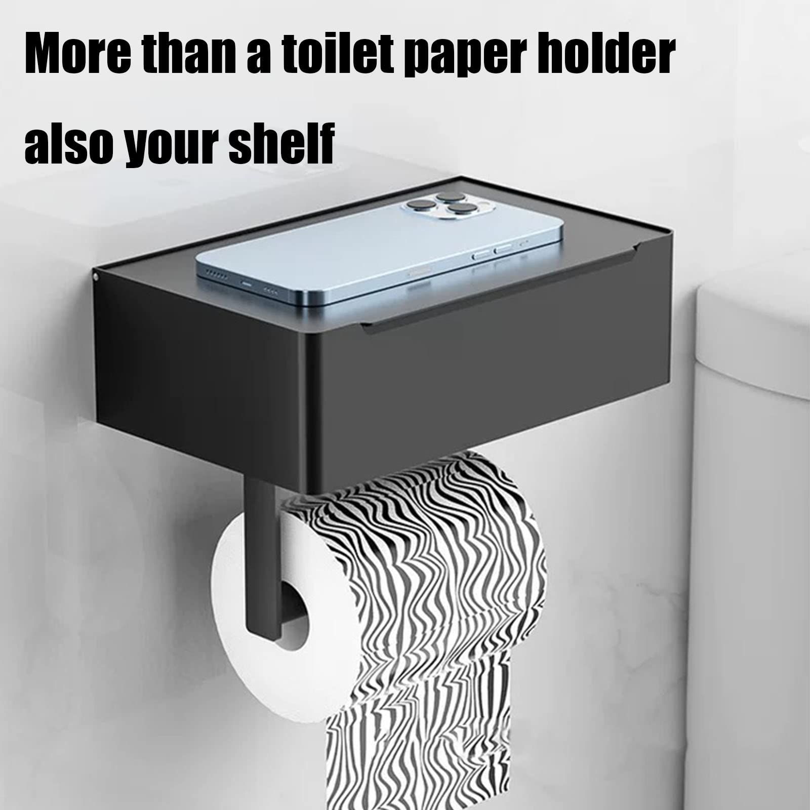 Toilet Paper Holder with Wipes Storage view 2