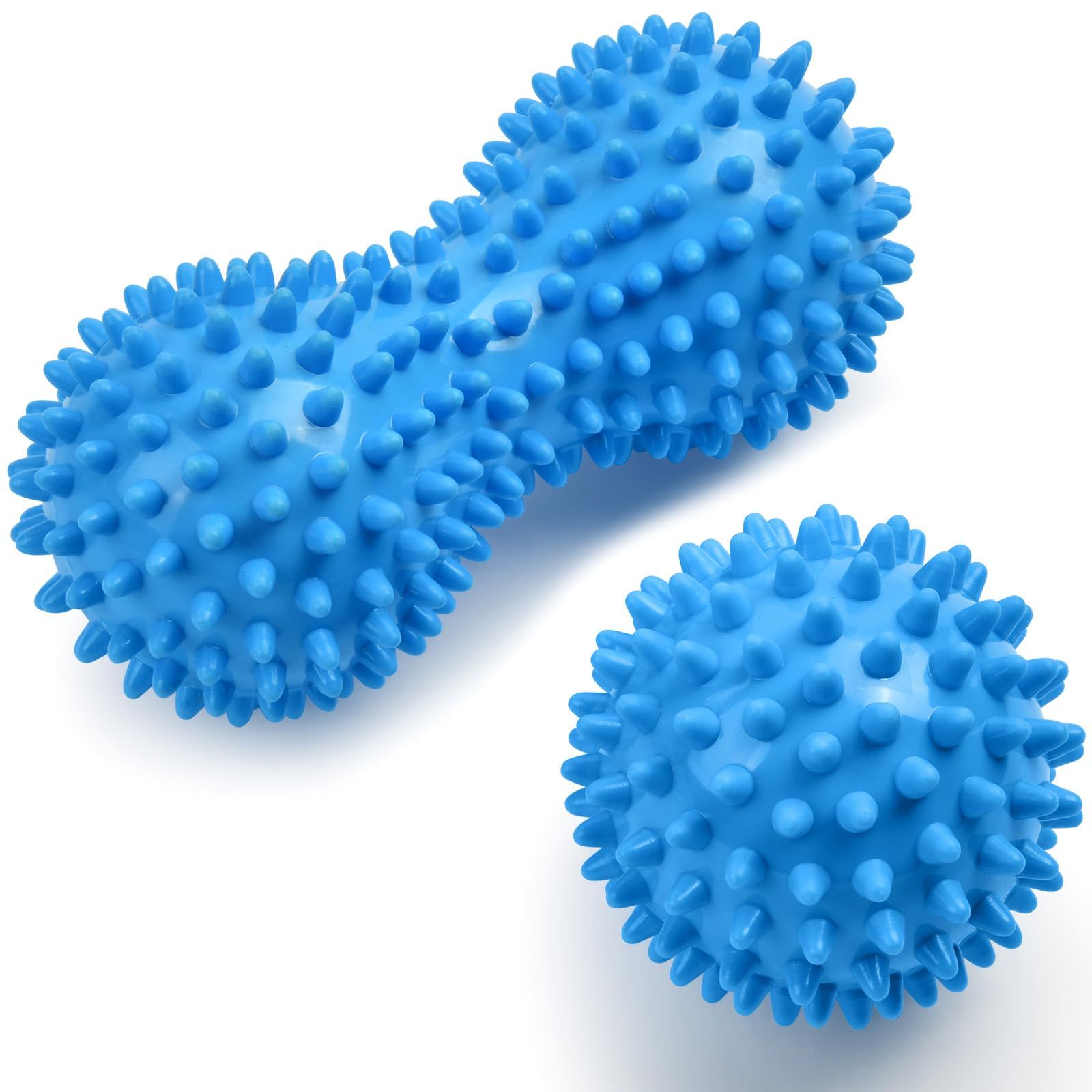 2 pcs Massage Ball Set,Physical Therapy Massage Balls, Hard Lacrosse Ball &