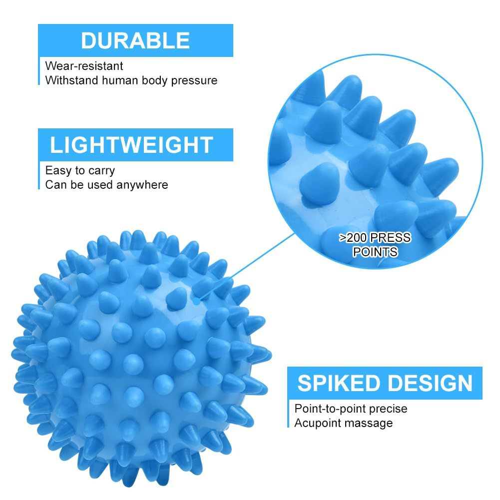 2 pcs Massage Ball Set,Physical Therapy Massage Balls, Hard Lacrosse Ball & view 2
