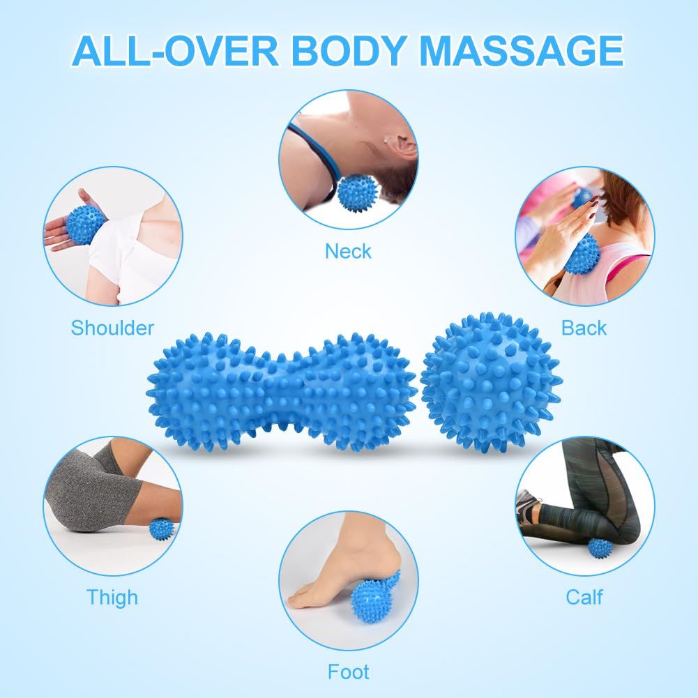 2 pcs Massage Ball Set,Physical Therapy Massage Balls, Hard Lacrosse Ball & view 3