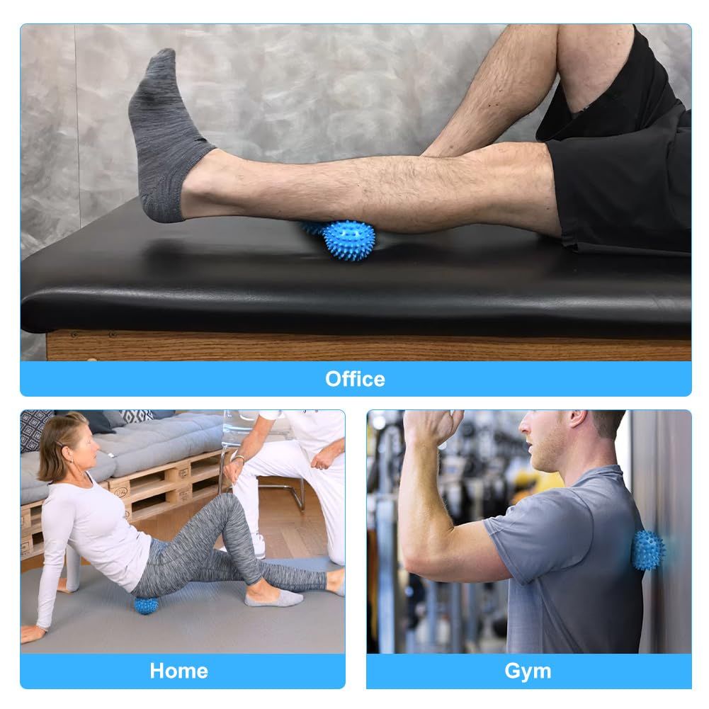 2 pcs Massage Ball Set,Physical Therapy Massage Balls, Hard Lacrosse Ball & view 4