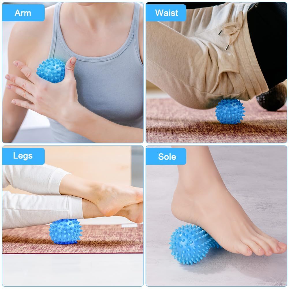 2 pcs Massage Ball Set,Physical Therapy Massage Balls, Hard Lacrosse Ball & view 5