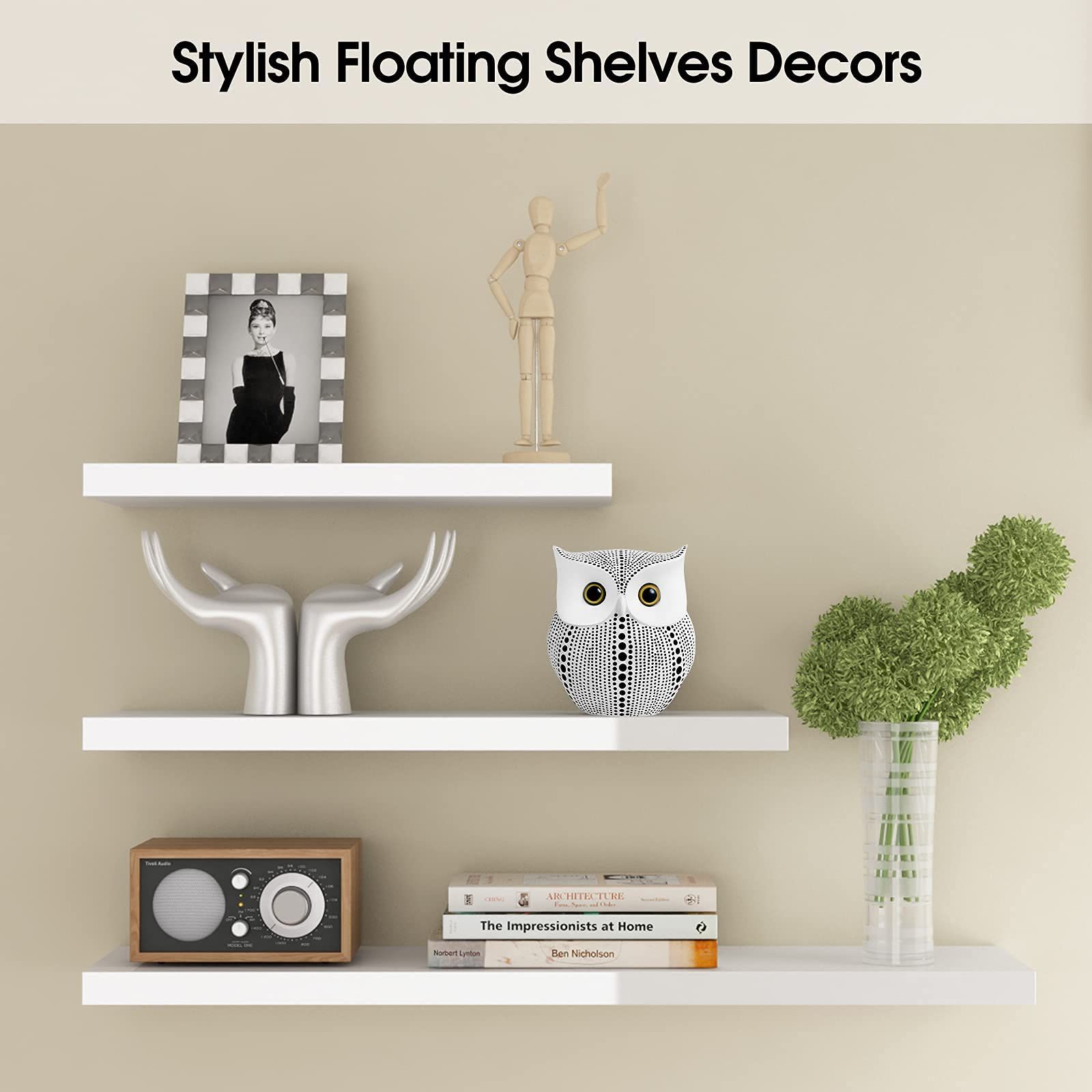 Owl Statue for Home Decor Accents Office Decoration view 2
