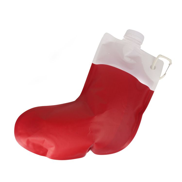 Santa's Stocking Flask for Party: 2 liter Flasks make Funny Yankee Swap Gifts view 5
