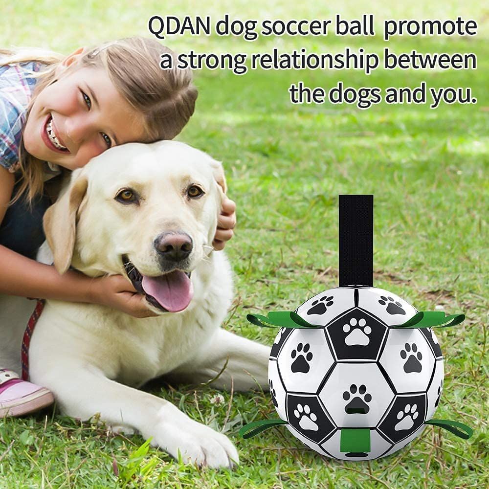 Dog Toys Soccer Ball with Straps view 4