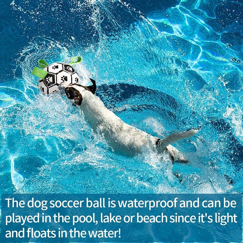 Dog Toys Soccer Ball with Straps view 5
