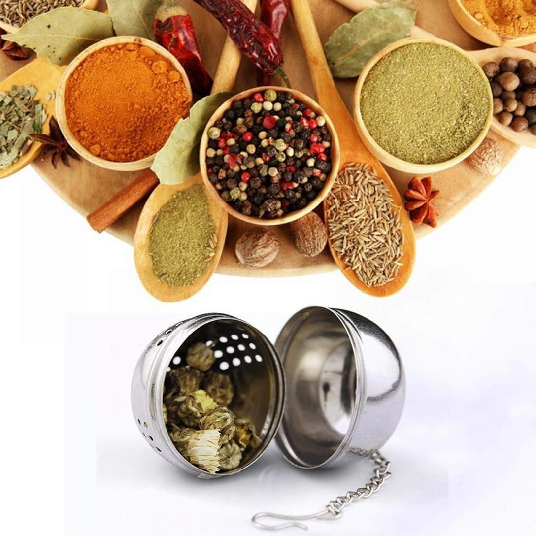 2 pcs Stainless Steel Ball Shape Tea Infuser Ball Tea Infuser Tea Leaf Filter view 2