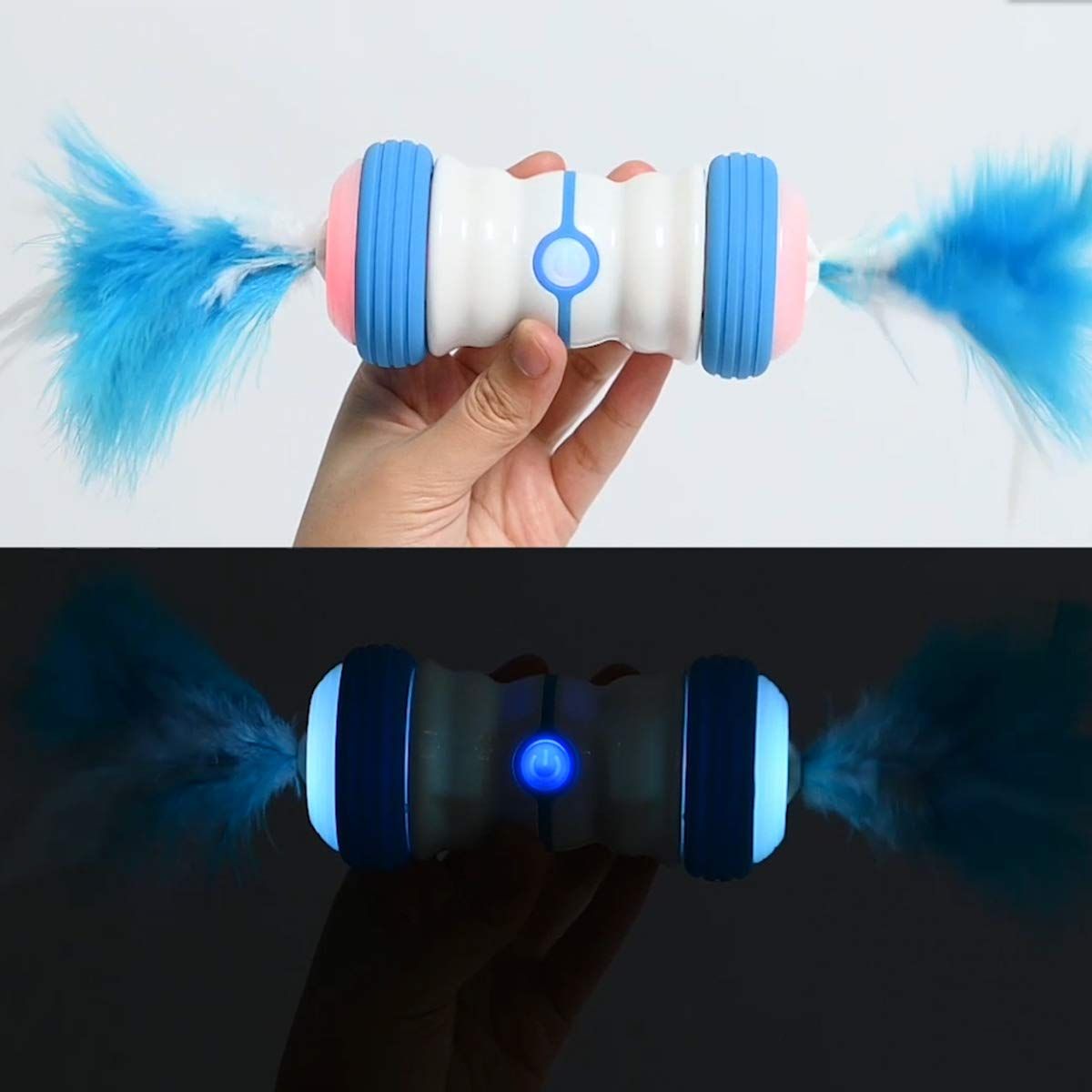ENJOY PET Cat Toys, Interactive Cat Feather Toys with 360 Degree Automatic view 4