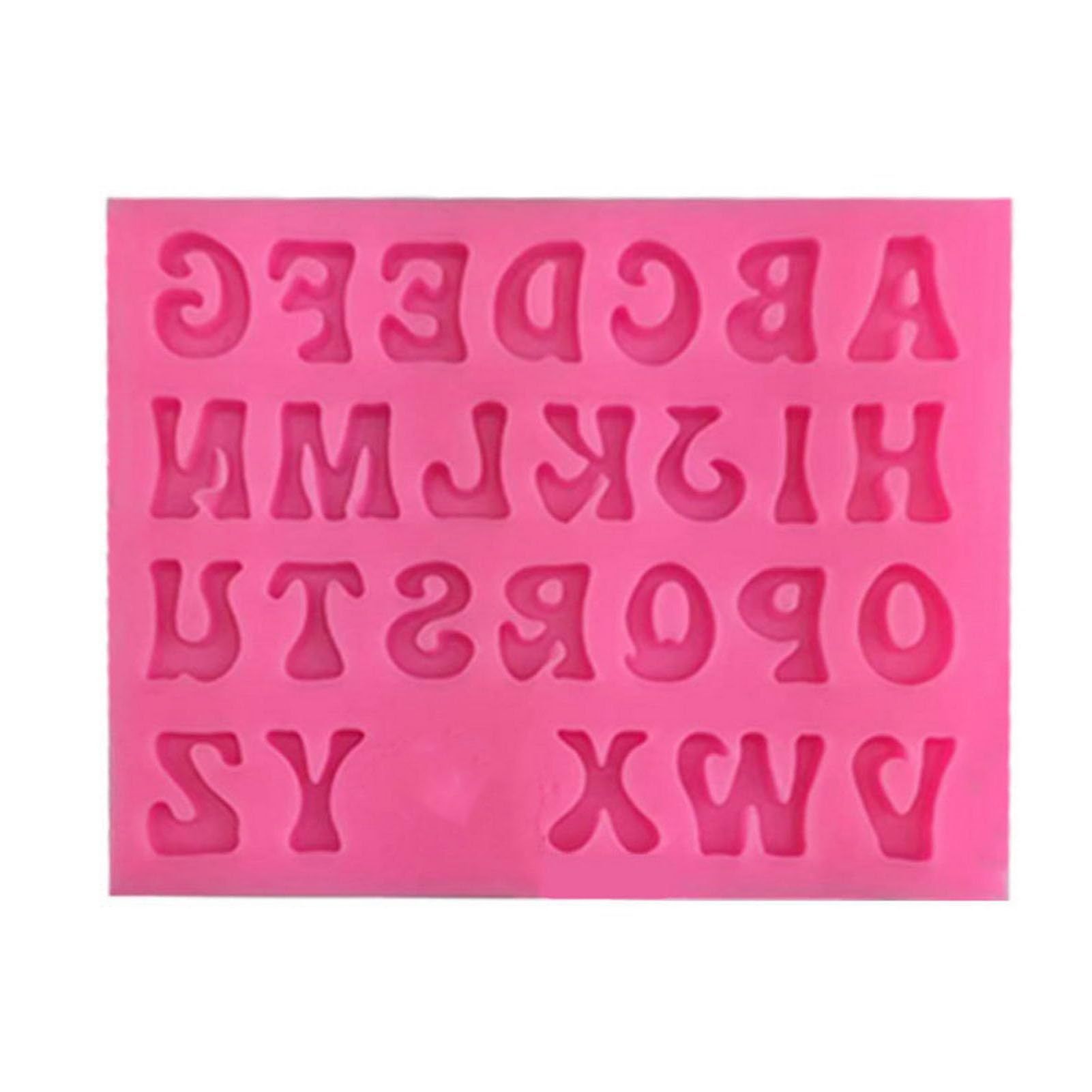 Silicone Candy, Alphabet Baking Cake Chocolate 3D Letters Molds and Numbers