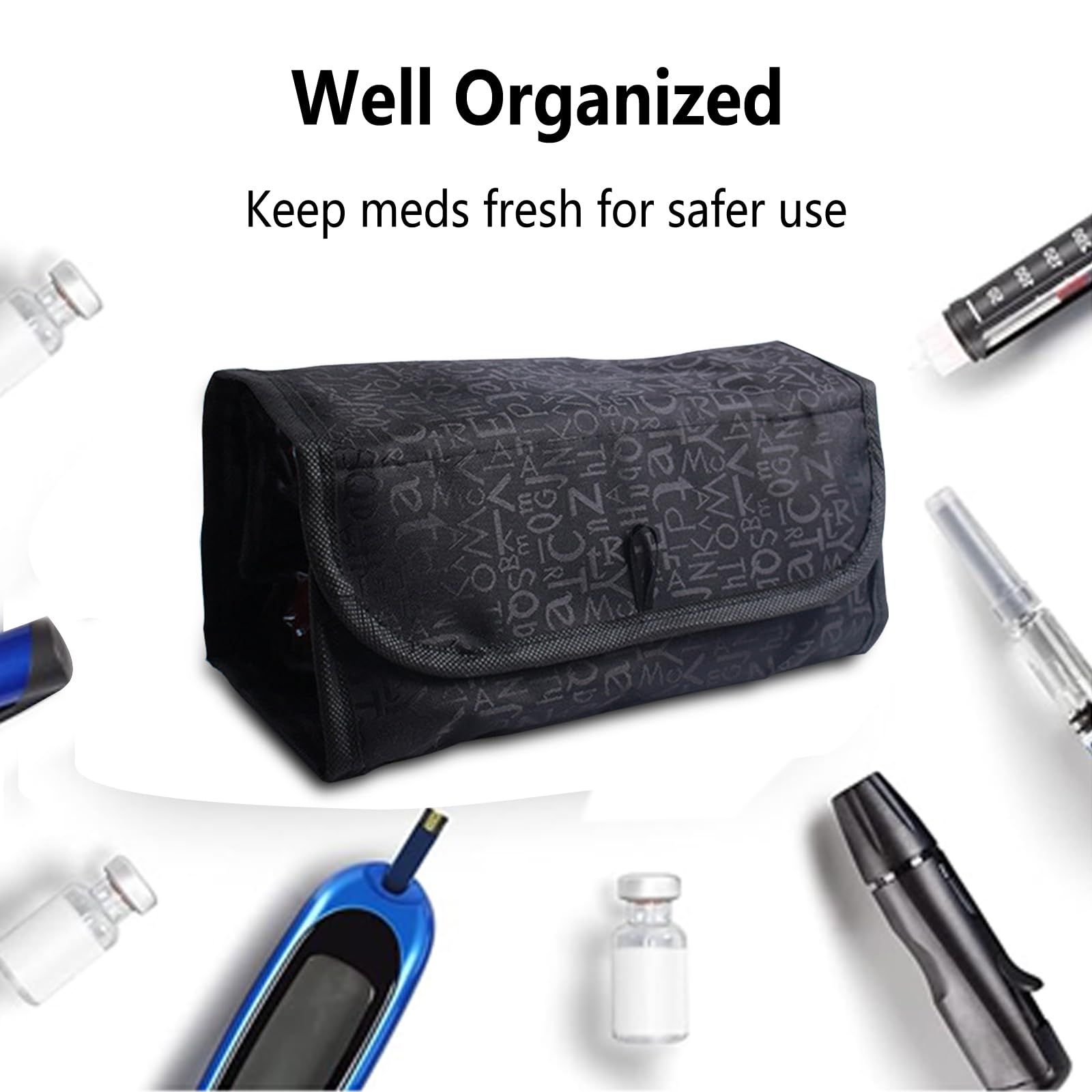 Large Capacity 4-Layer Roll-up Travel Storage Bag Foldable Toiletry Bags view 2
